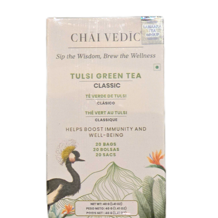 Chai Vedic Tulsi Green Tea Classic 20 Bags