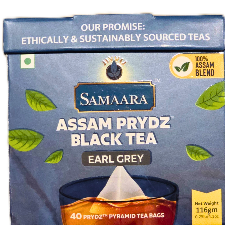 Samara Pyramid Earl Grey Black Tea 40 Tea Bags