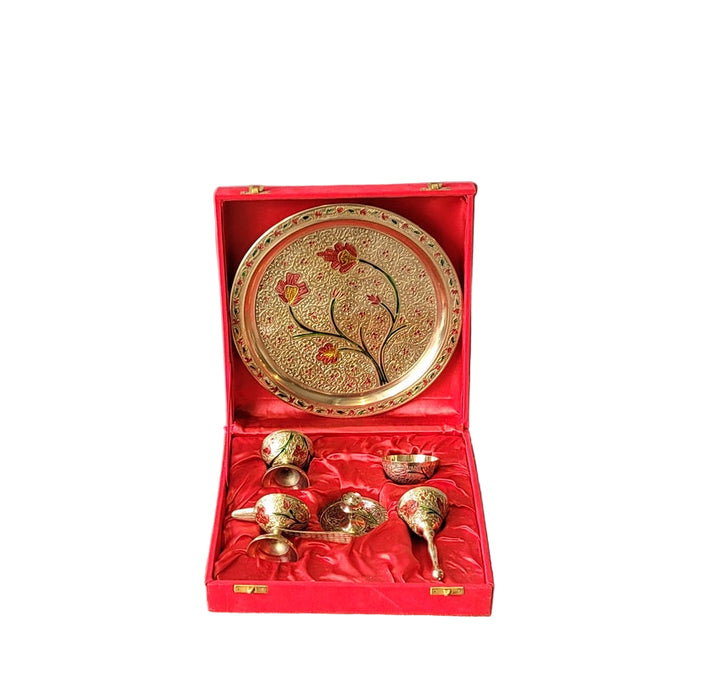 Pooja Thali Set Brass