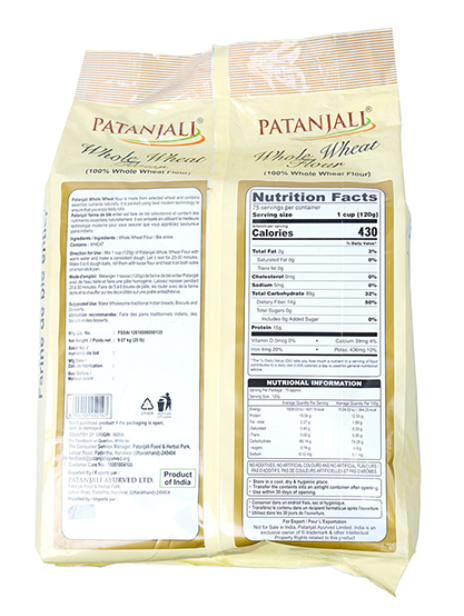Patanjali Whole Wheat Flour 9.07kg