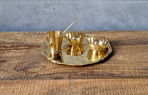 Indian Tray And Bowl Set