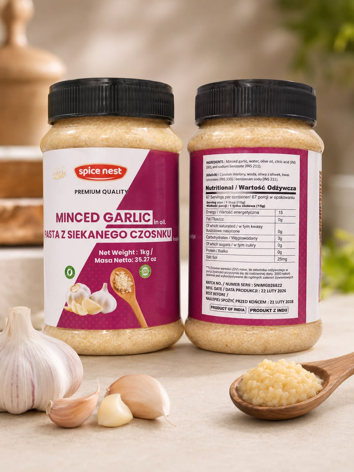 SN Minced Garlic in Oil 1kg