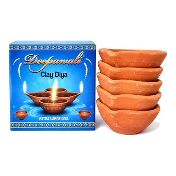 Gliniane diya XL – 5 szt.