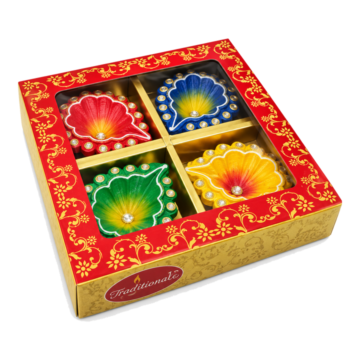 Assorted Diya w pudełku zestaw 4 sztuk CD-220A