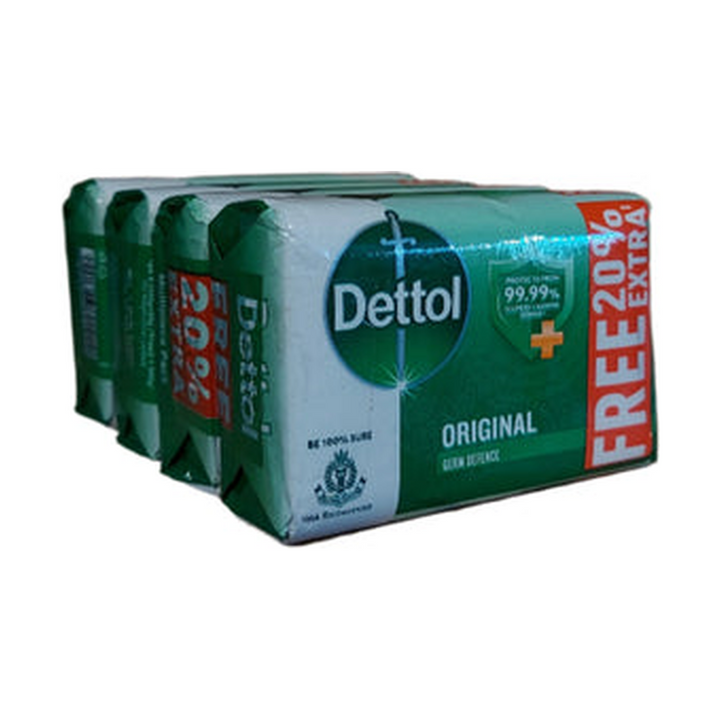 Dettol Original Soap Germ Defence Pack Of Four