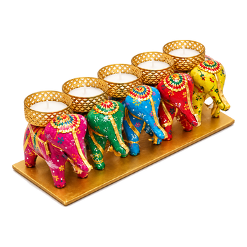 Świeczniki Elephant – 5 szt.