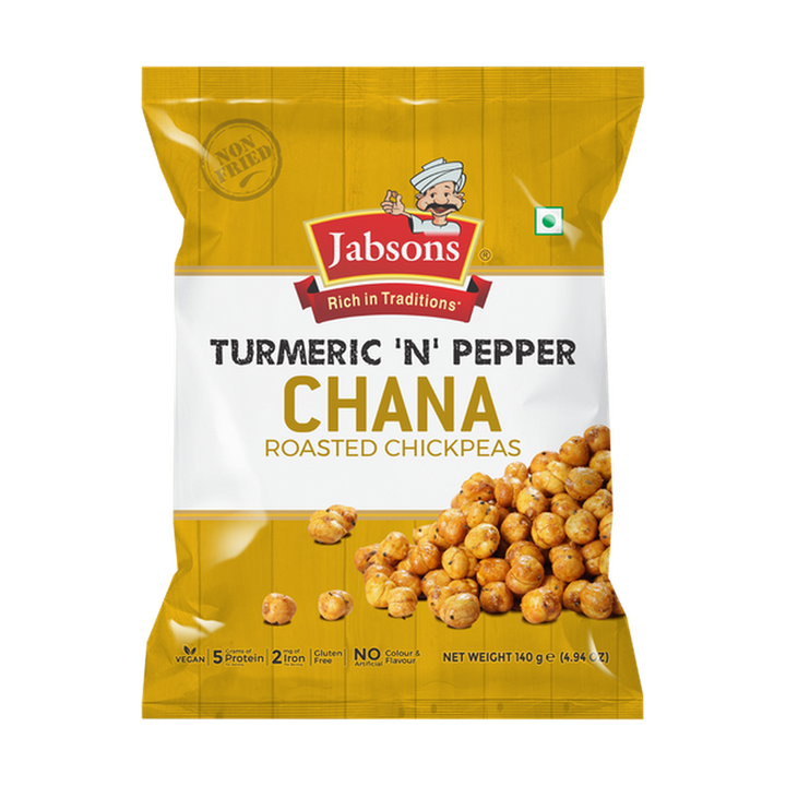 Jabsons Roasted Chana Turmeric N’ Pepper