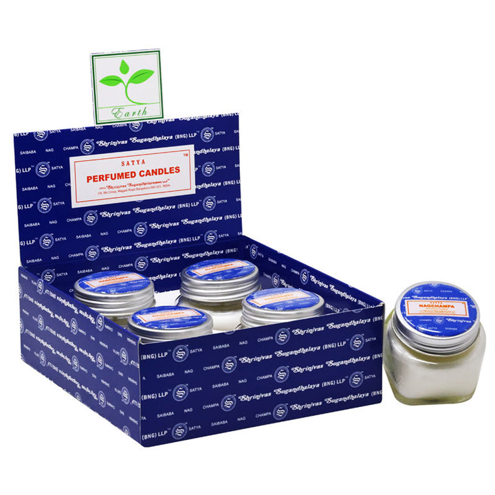 Świeca zapachowa Satya Nagchampa w szkle 28g