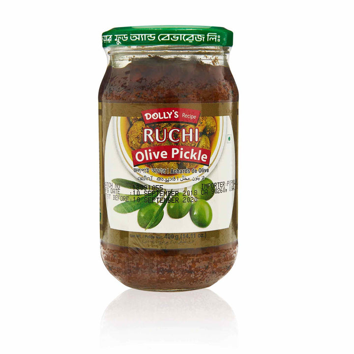 Dolly's Recipe Ruchi Olive Pickle 400g
