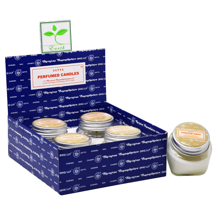 Satya Positive Vibes Perfumed Candle in glass 28g